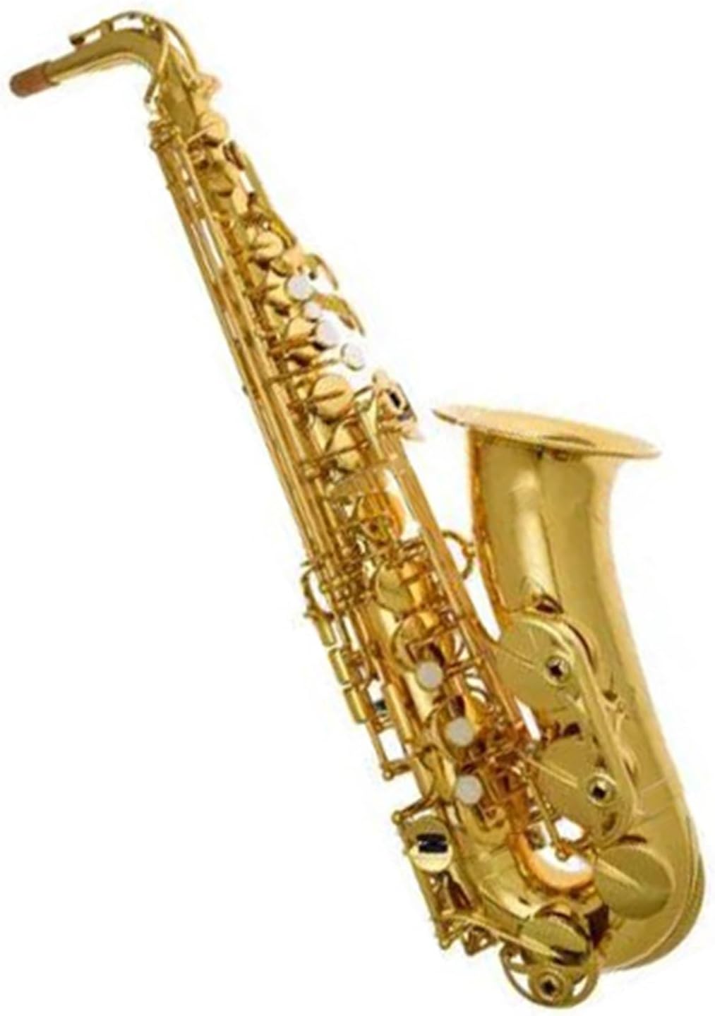 Woodwind Instruments Alto Saxophone Gold Lacquer Brass Plated Professional Musical Instrument With Case