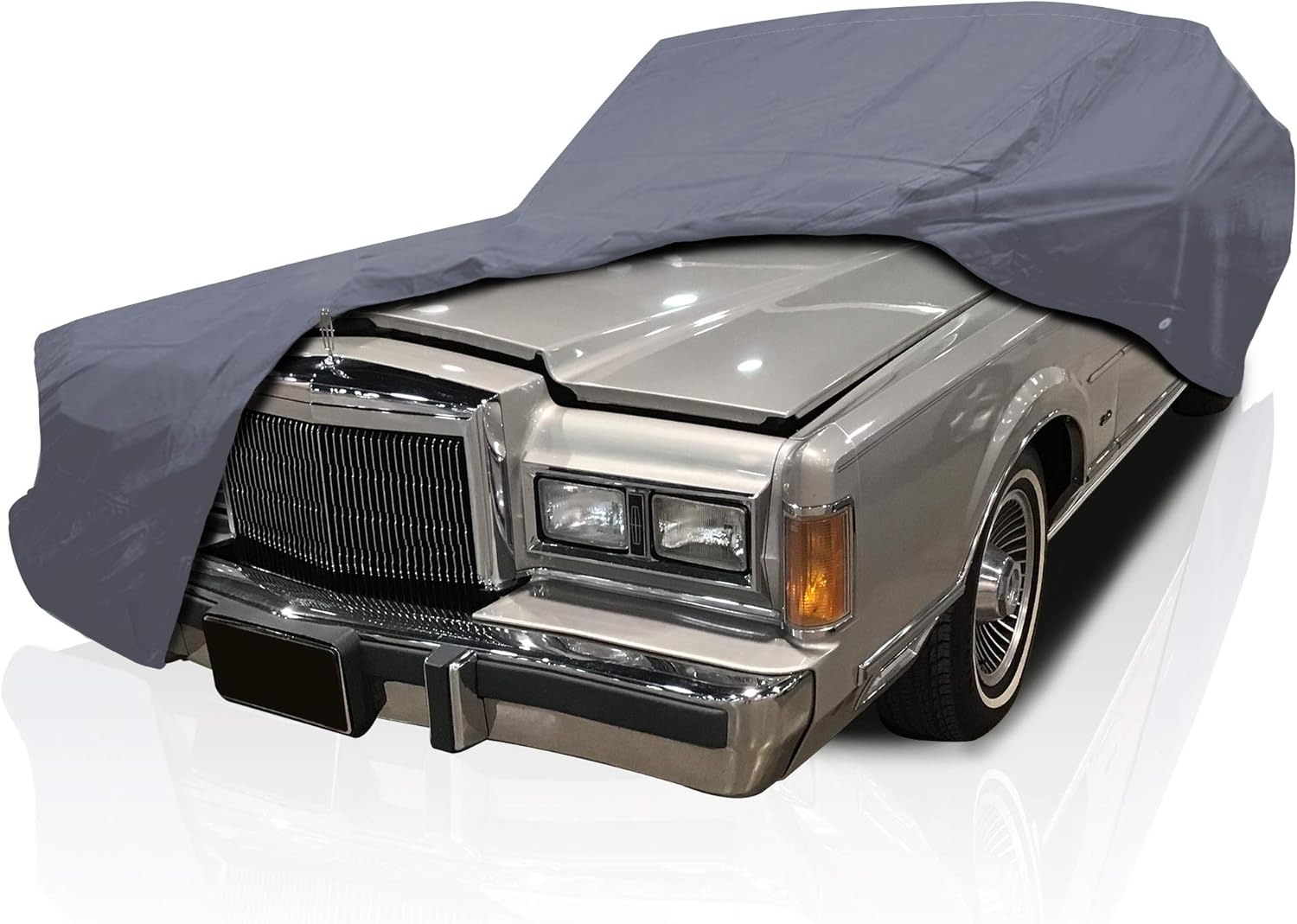 DaShield Ultimum Series Car Cover for Lincoln Continental Mark III 1969-1971 Hardtop 2-Door All Weather Protection Semi Custom Fit Dust, Sun, Snow, Rain Protection Indoor Outdoor
