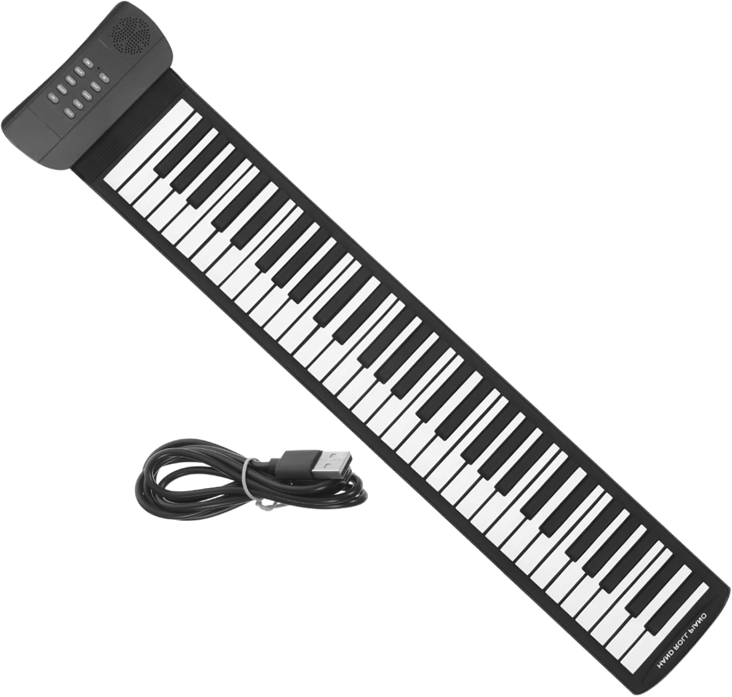 YARNOW Keys Foldable Piano Keyboard Portable Silicone Music Instrument for USB Connection Built Speaker Headphone Jack for Beginners Educational Use