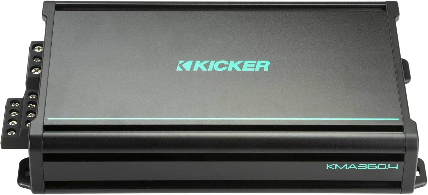 Kicker 48KMA3604 KMA360.4 4x90w 4-Ch Weather-Resistant Full-Range Amplifier