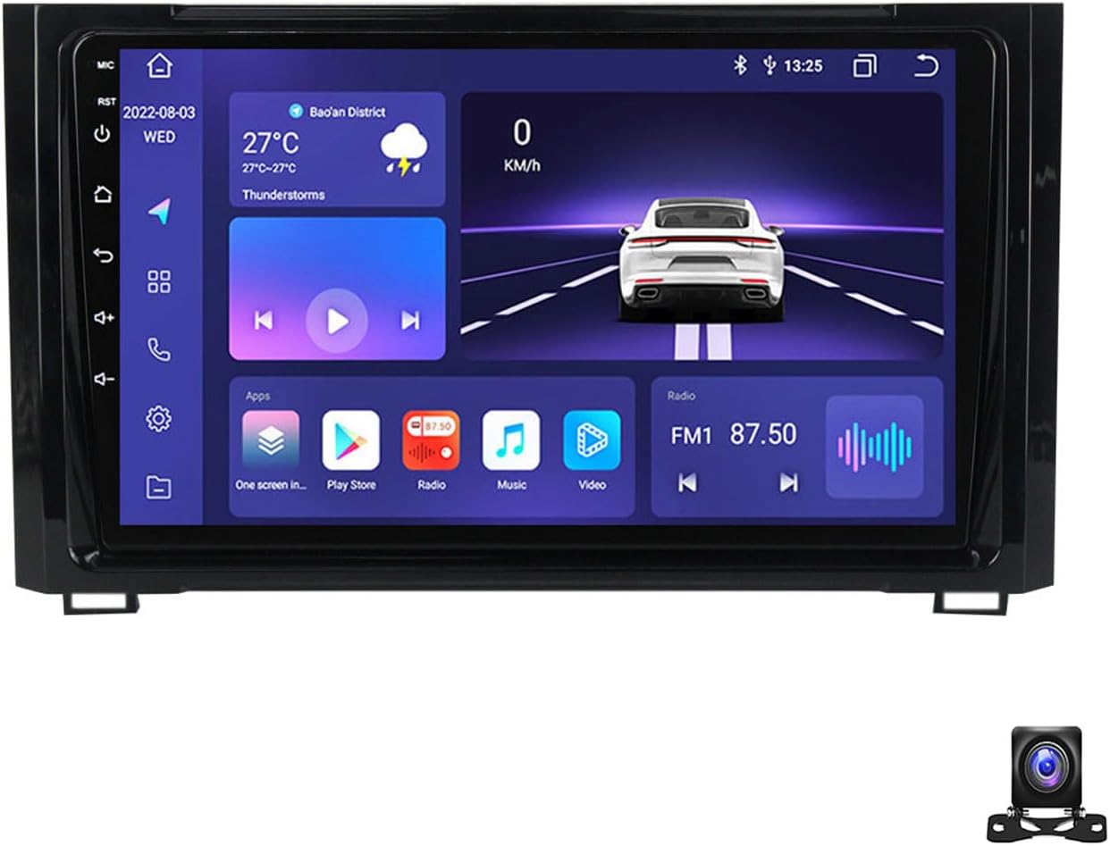 9 Inch Touch Screen Car Stereo with Navigation Compatible with Toyota Sequoia 2014~2018 Android Car Radio Compatible with Carplay Android Auto Radio FM RDS DSP SWC 4G,M800S 8G+256G