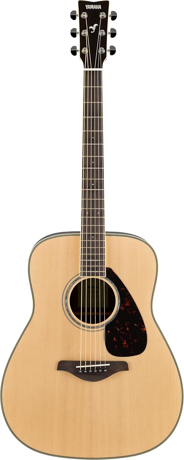 Yamaha FG840 Solid Top Acoustic Guitar, Flamed Maple