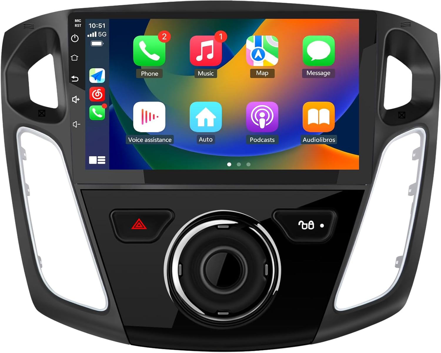 Car Radio for Ford Focus 2012-2017, 9 inch Touch Screen Android 13 Stereo with Bluetooth GPS Wireless CarPlay Andriod Auto [2GB+32GB]