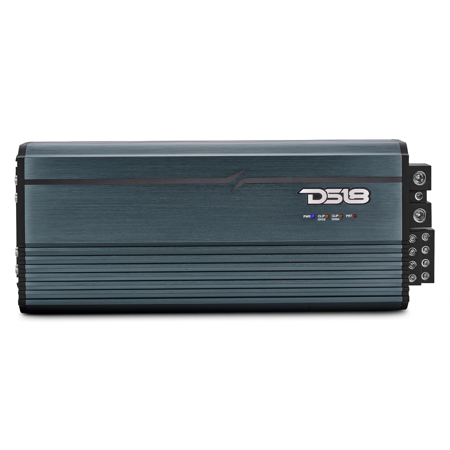 DS18 FRP-4K4/TI Compact 4-Channel Full-Range Class-D Amplifier | 4000W RMS | 1-Ohm Stable | Smart Cooling | 0GA Terminals | HPF/LPF Crossover | High Efficiency Digital Car Audio Amp