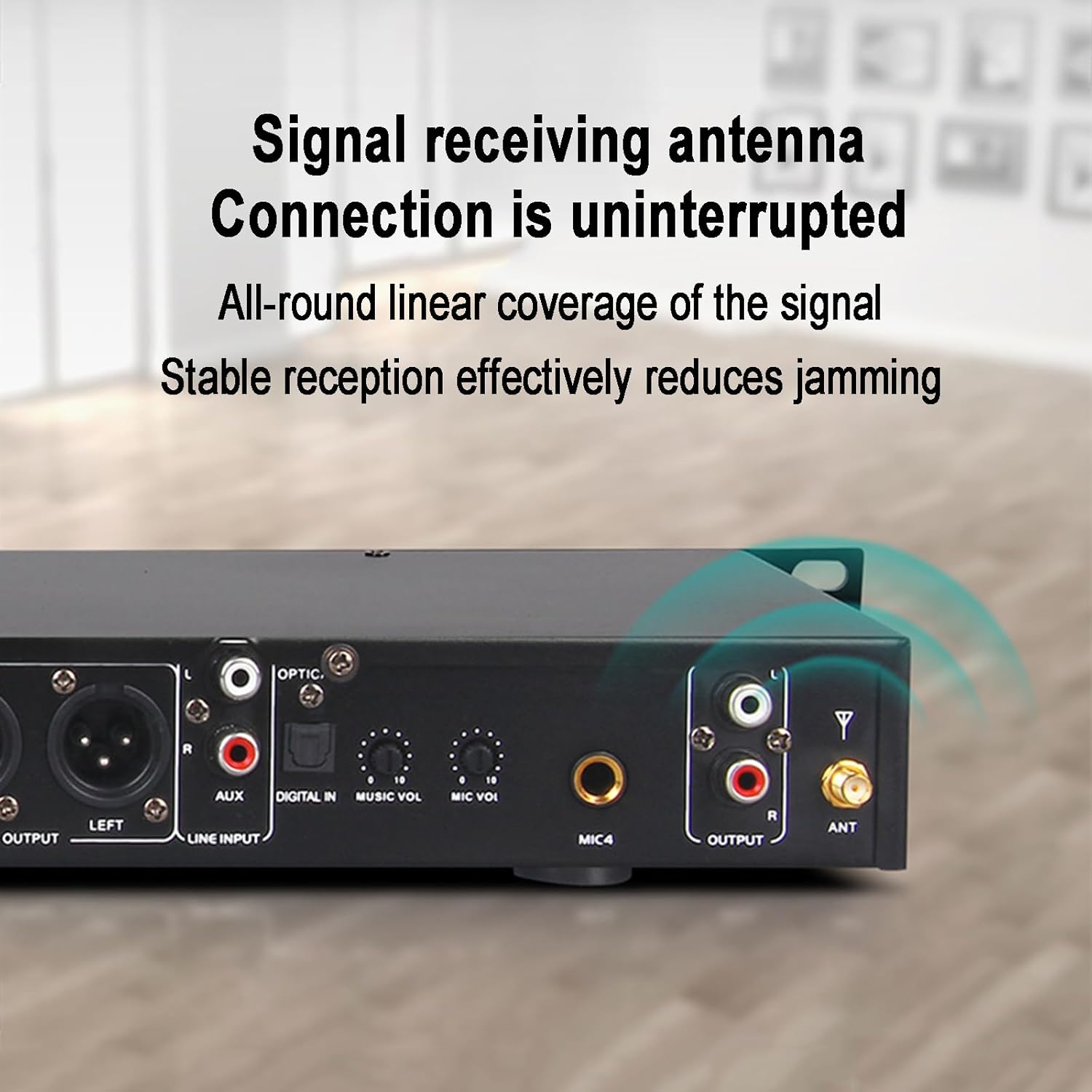 Audio Equalizer, Stereo Graphic Equalizer, Analog Reverberation Effect Combination, Digital Audio Optical Fiber Interface, Applicable to Various Audio, for Stage Amplifier