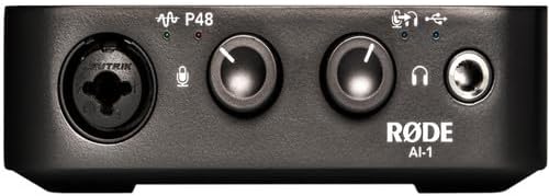 Rode Ai-1 Studio-Quality USB Audio Interface with Rode SC17 1.5m USB-C to USB-C Cable