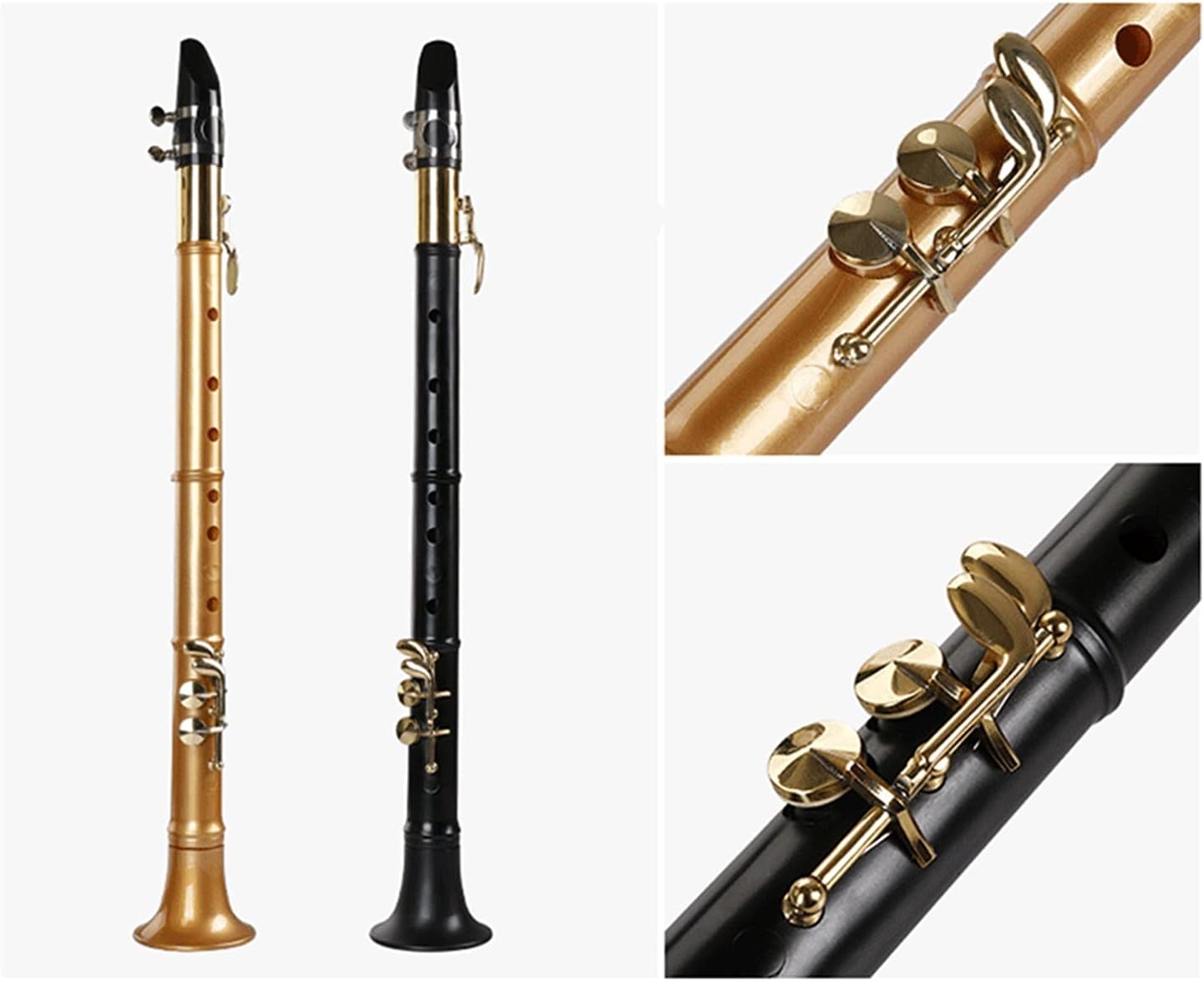 Simple Small Saxophone Beginner Mini Pocket Suitable for Adults and Children Old Professional Musical Instruments Student Saxophone (Color : F Tone Gold)