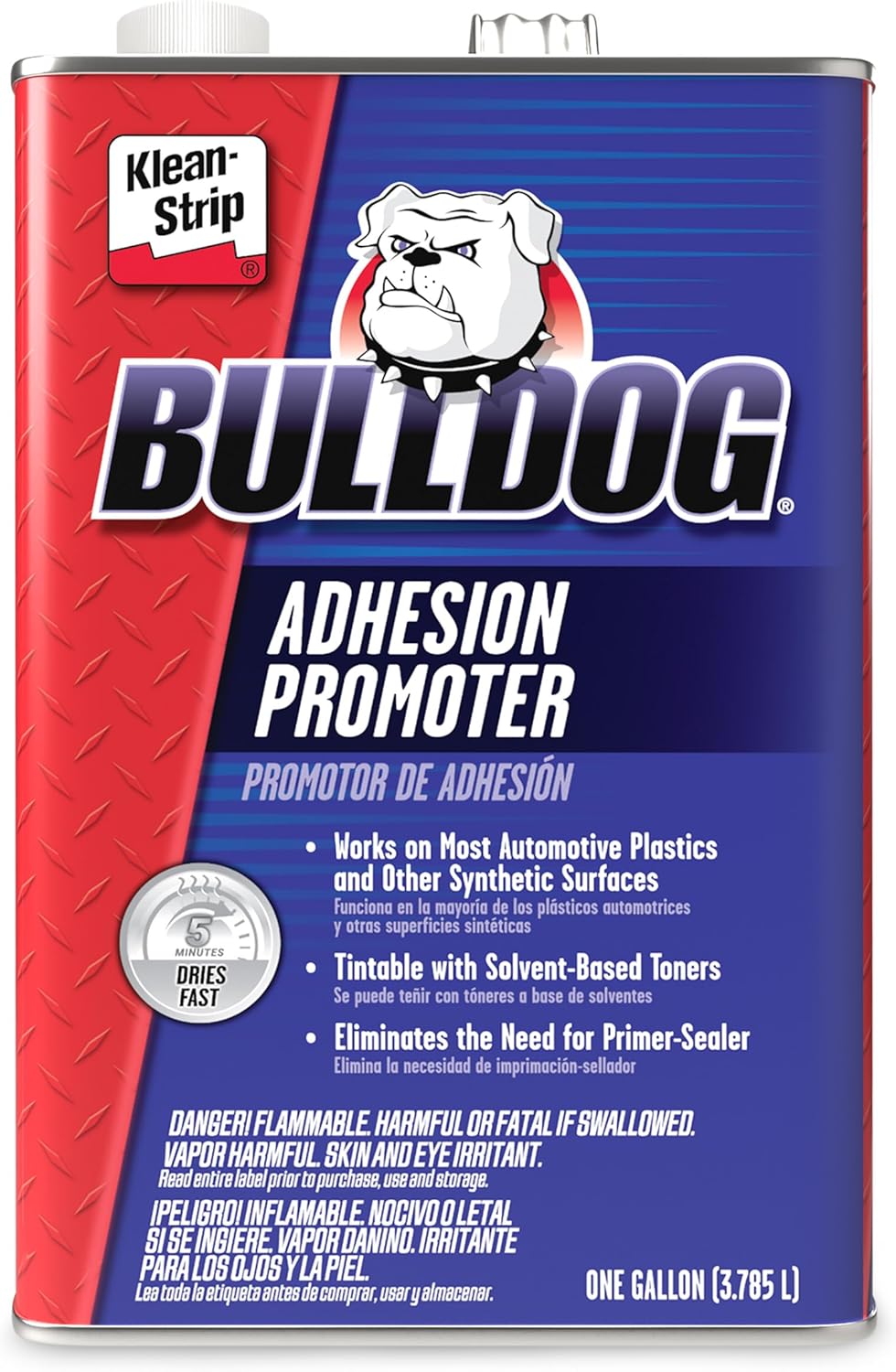Klean-Strip Bulldog Adhesion Promoter for Automotive Plastics, Metal, Aluminum - Ready to Spray & Quick Drying - Fills 320 Grit Scratches - 1 Gallon