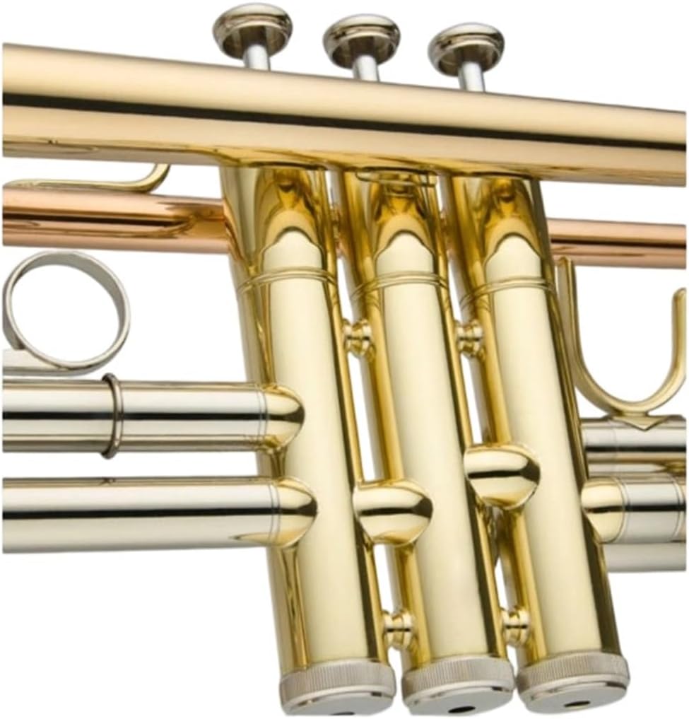 Trumpet Brass Set Professional Trumpet Brass Instrument Beginner Playing B Flat Lacquer Gold
