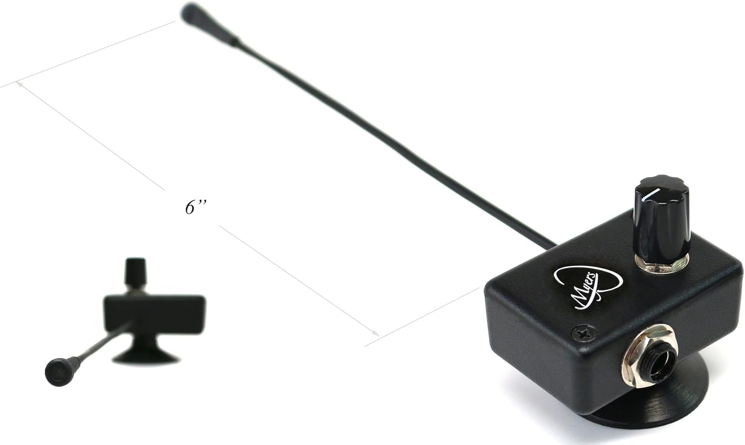 Myers Pickups Autoharp Microphone with 6 Inch Flexible Micro-Gooseneck