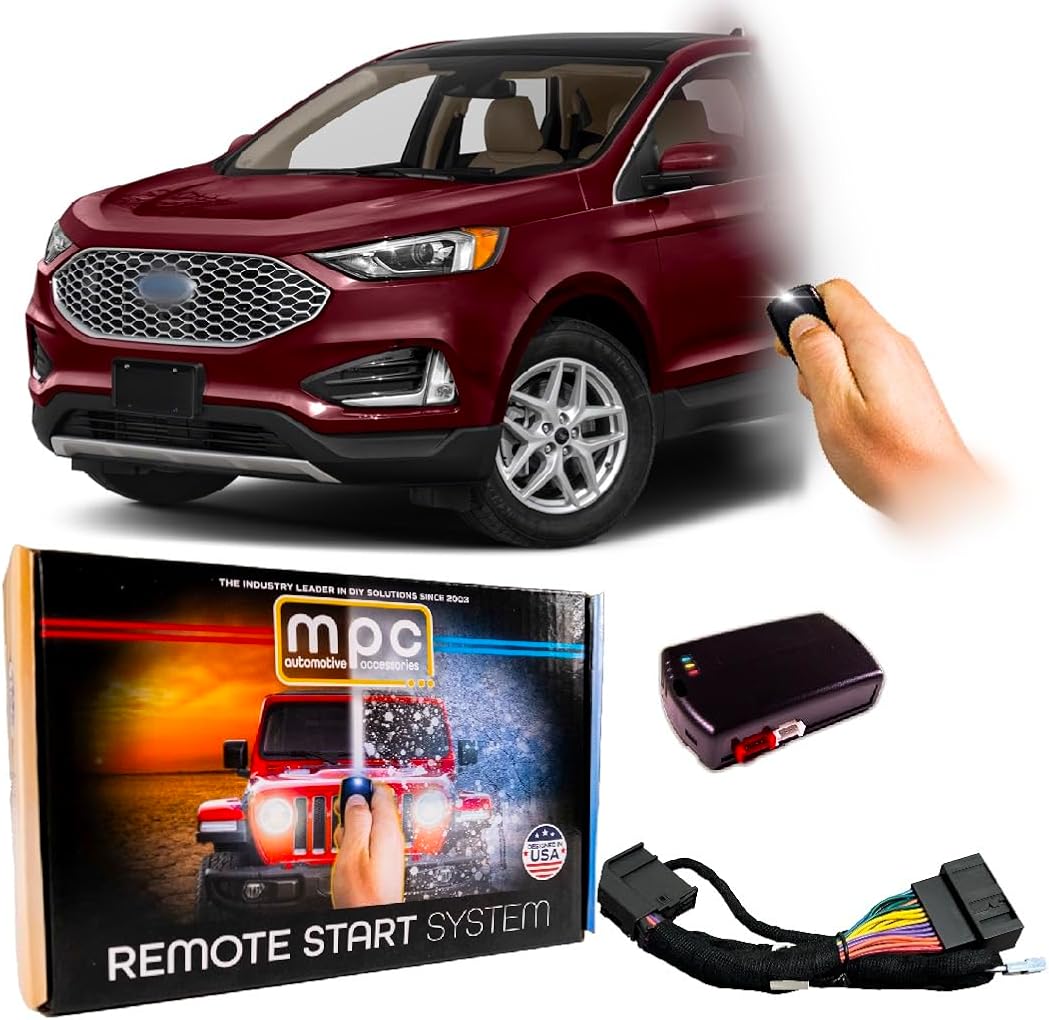 MPC Remote Start Kit Compatible with Ford Edge 2021-2024 || Plug and Play || Lock-Unlock-Lock to Start || No Horn Honk USA Tech Support