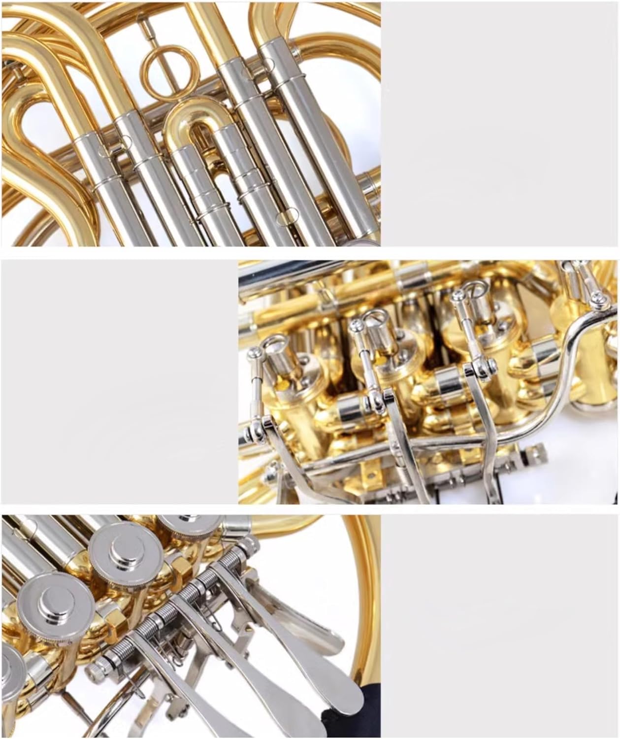 Professional 4 key double French horn F Bb key instrument