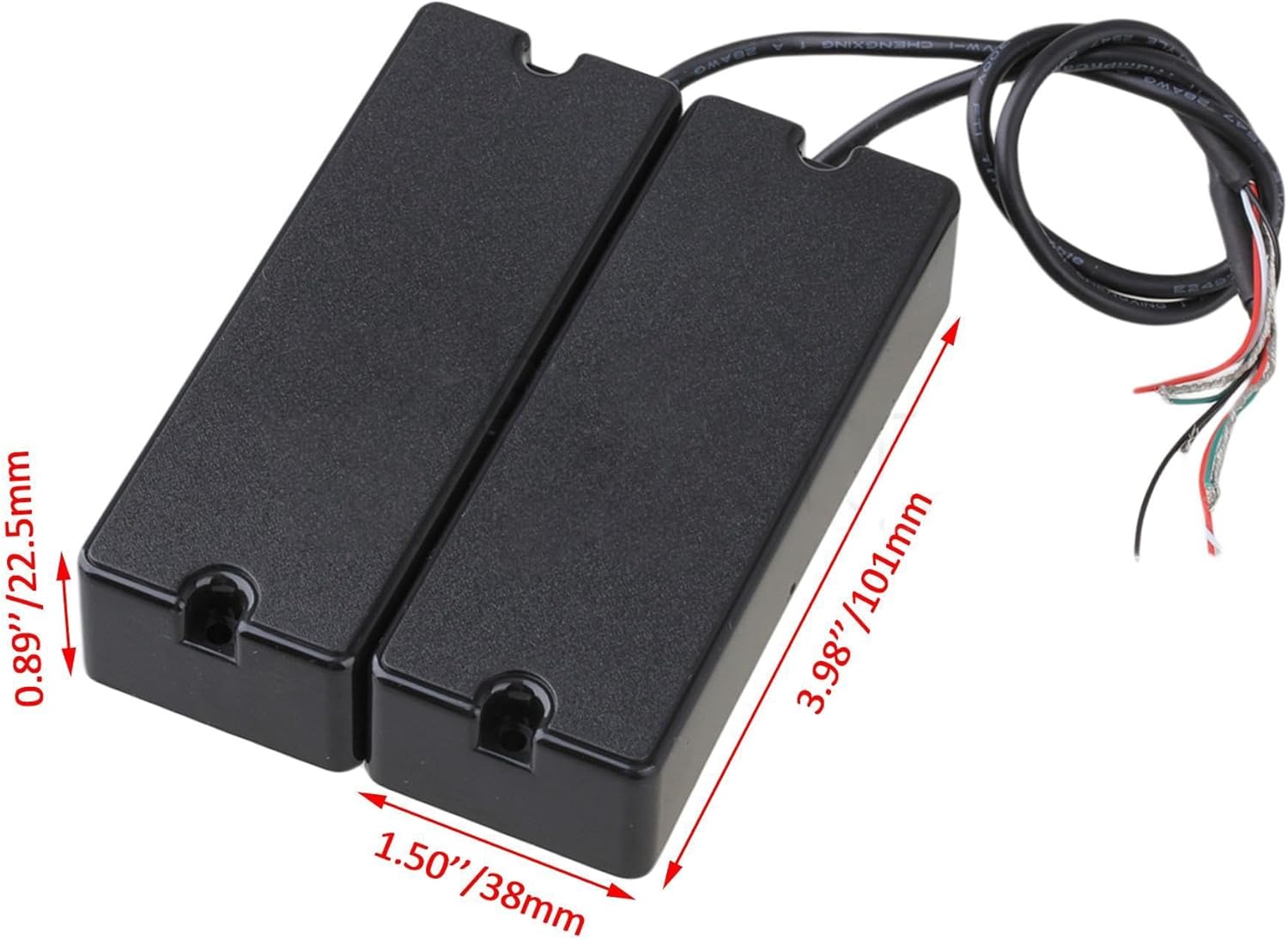 Humbucker Electric Bass Guitar Neck and Bridge Pickup Set for 5 String Bass Guitar DIY Parts