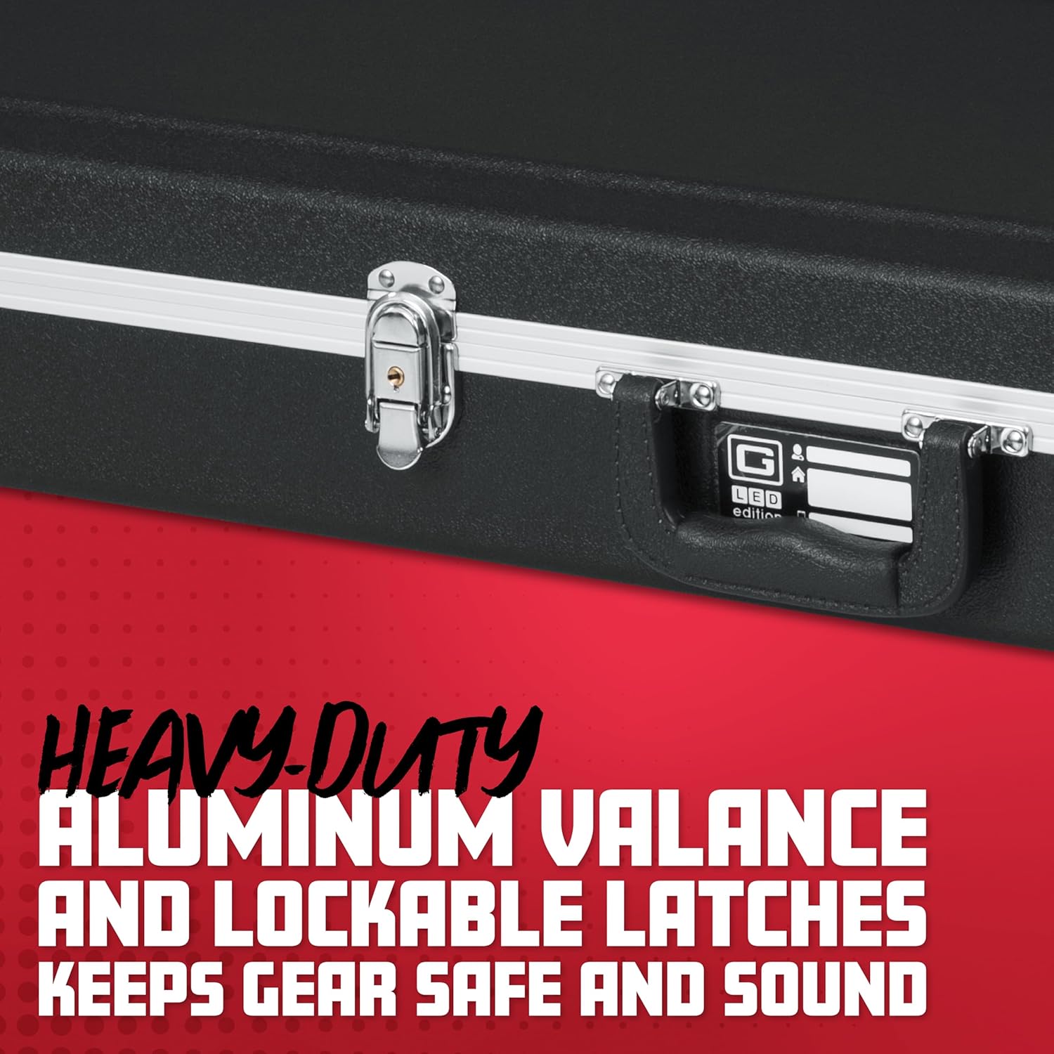 Gator Cases Deluxe ABS Molded Case for Bass Guitars with Internal LED Lighting (GC-ELECTRIC-LED)