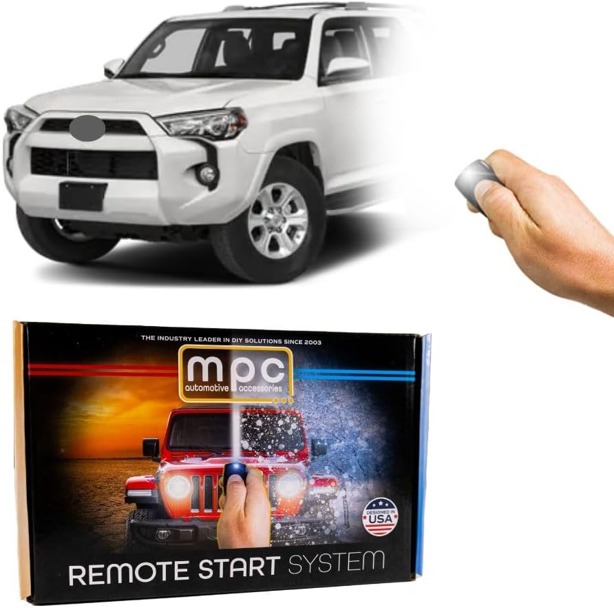 MPC Remote Start Kit Compatible with Toyota 4Runner 2010-2019 || Press OEM Key Fob 3X Lock to Start || G-Key || Semi Plug N Play || Gas || USA Tech Support