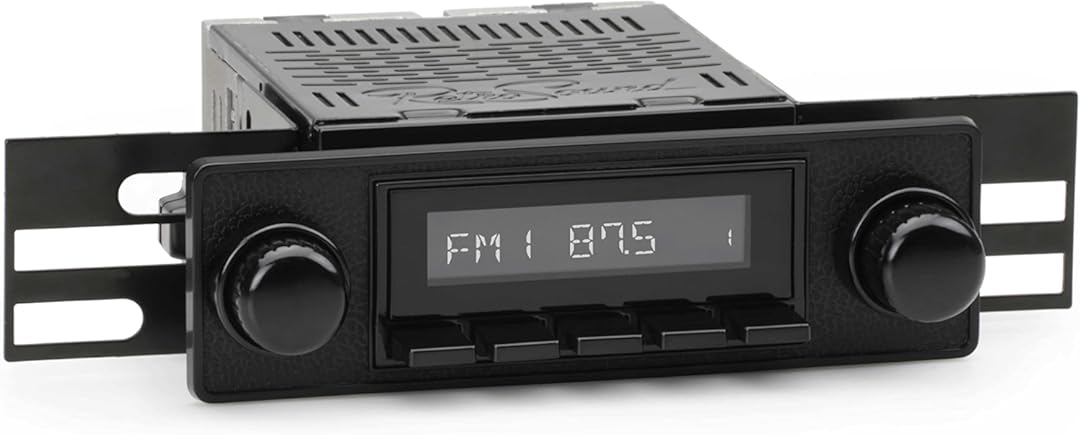 RetroSound Classic Car Stereo Compatible with 1955-68 Alfa Romeo Giulia (HB-M2-403-36-96AR3) Includes Bluetooth, USB, AM/FM