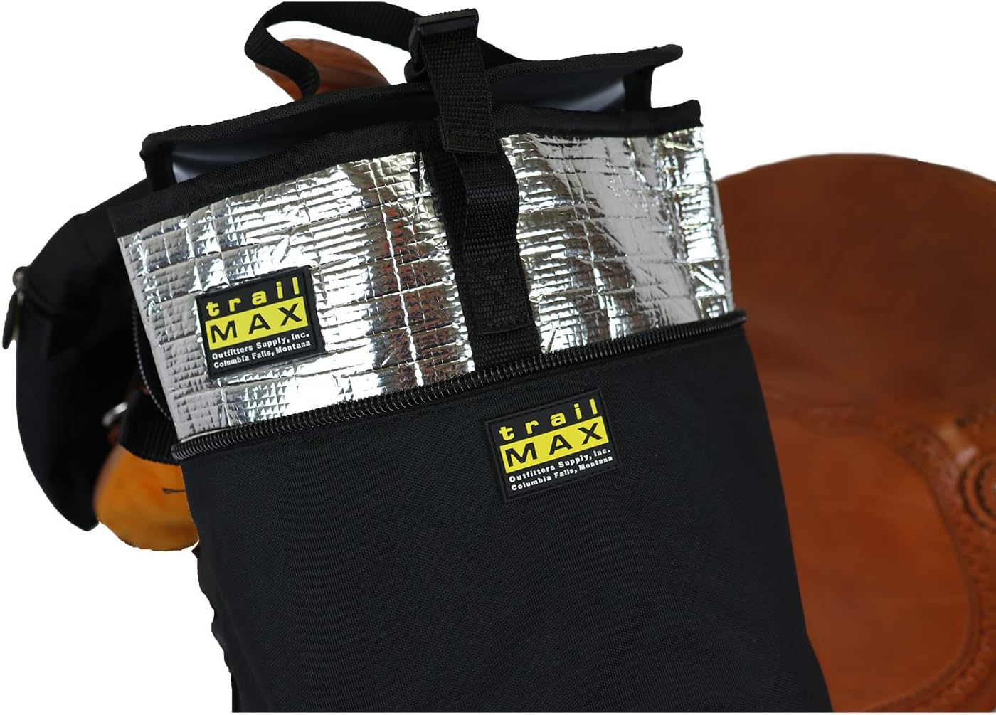 TrailMax Large Horn Saddle Bags; Horn Saddle Bags for Horses; Trail Riding Saddle Bags for Western & Endurance Saddles; Double-Stitched, 600-Denier Poly Saddle Bags