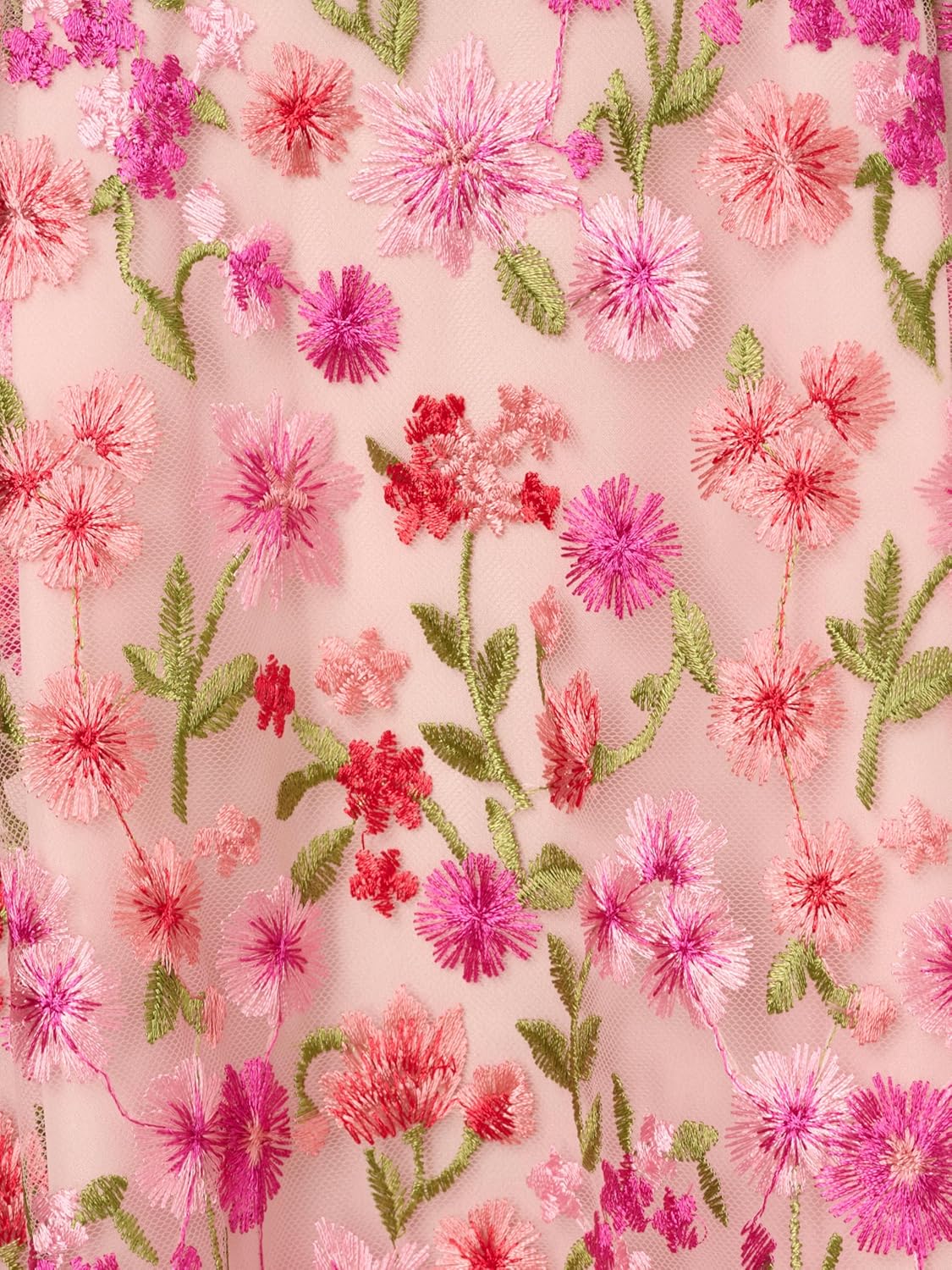 Adrianna Papell Womens Floral Embroidery Midi Dress