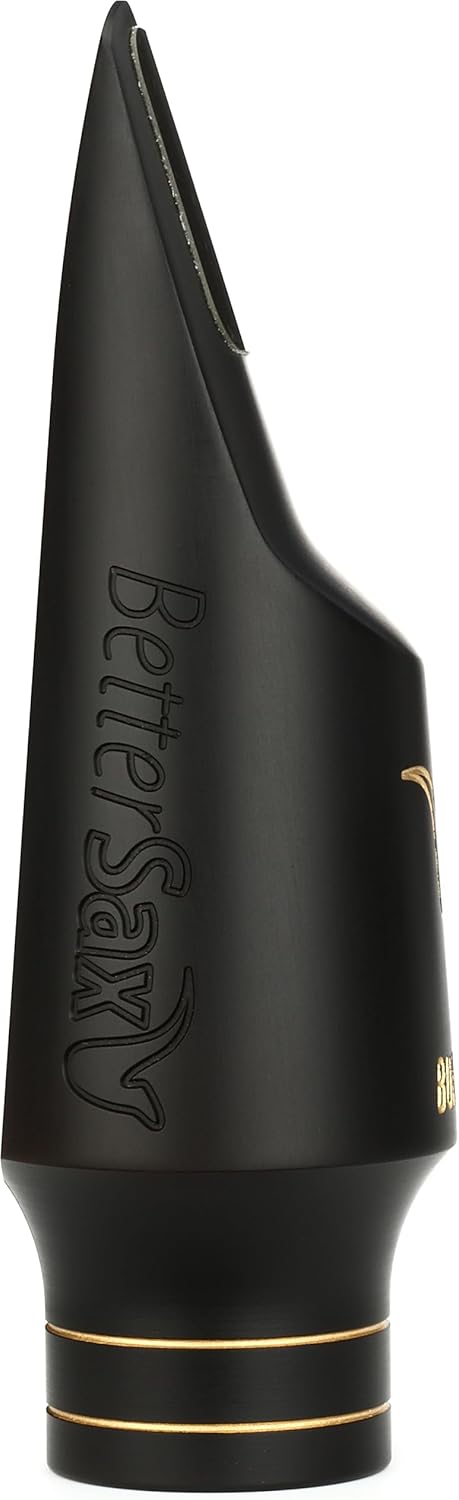 BetterSax Burnin’ Alto Saxophone Mouthpiece – Size 5, 0.072” Tip Opening. Designed for a Rich, Full Sound with Effortless Playability. Ideal for Jazz, Big Band, and Contemporary Styles.