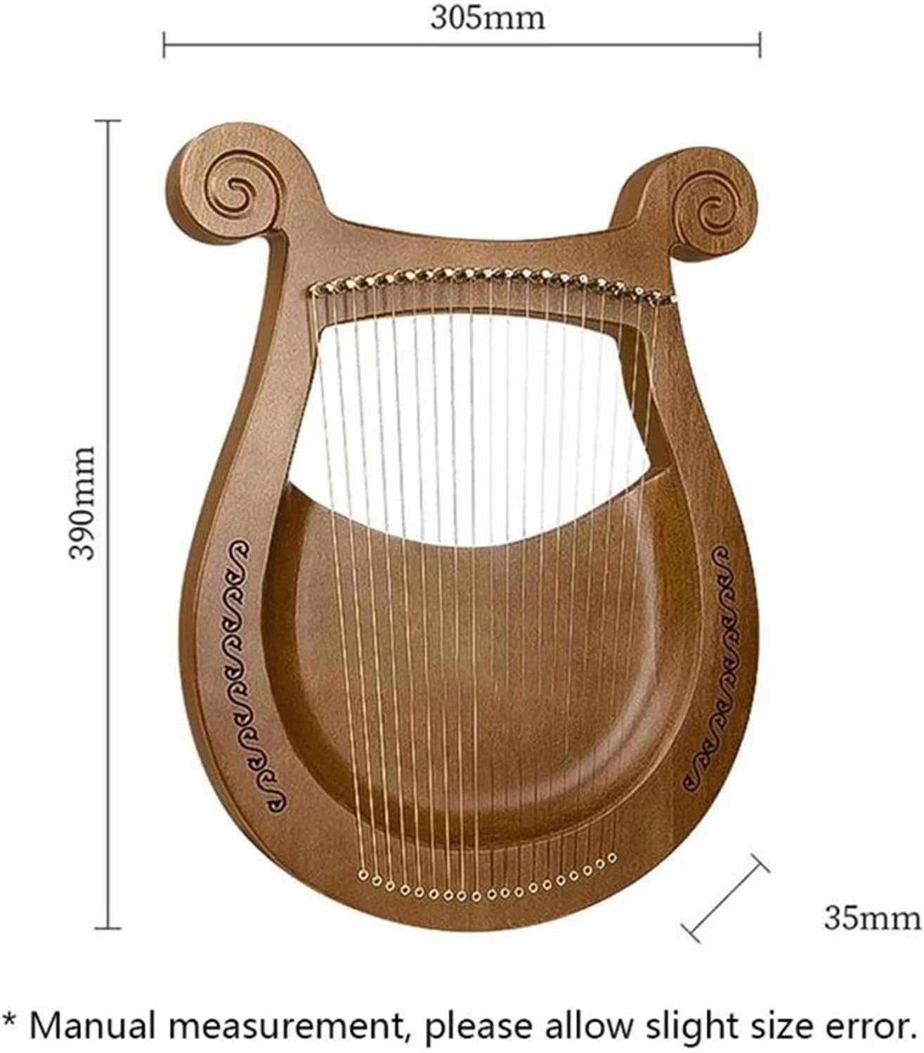 Lyre Harp Set Classical Professional Harp Tuning Ethnic Instruments Tuning Veneer Stringed Instruments(19)