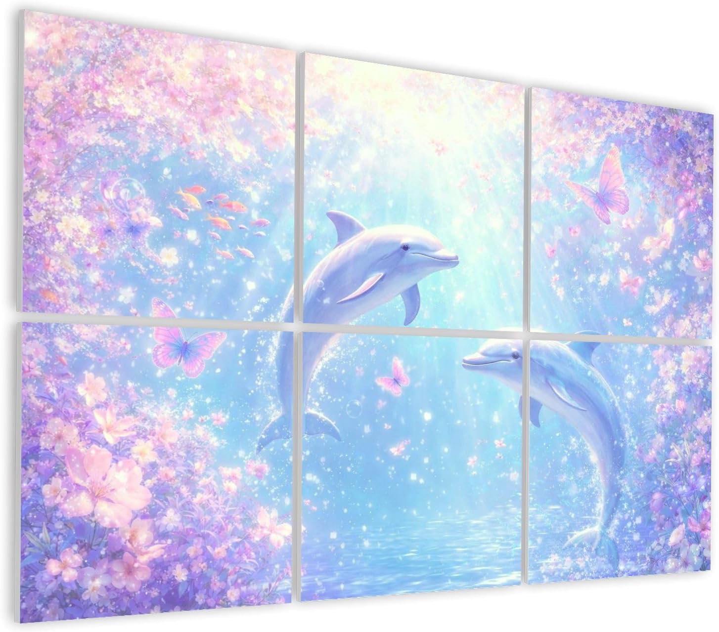 6 Pack Art Acoustic Panels Self Adhesive Mount Rainier Summer Decorative Soundproof Wall Panels Sound Absorbing Panel 48