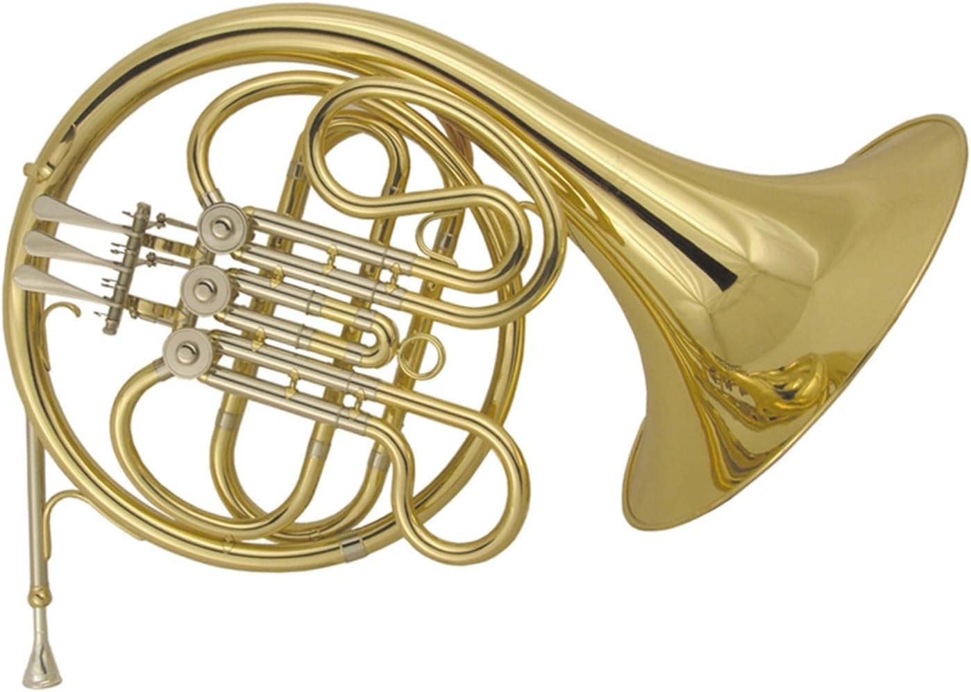 Brass 3 key single row F tone French horn suitable for beginners