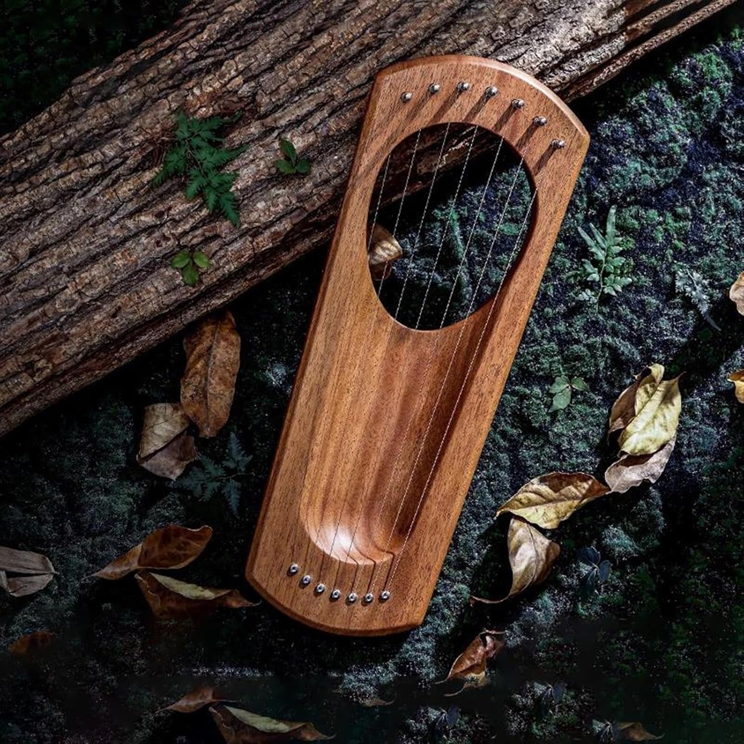 Lyre Harp Set Harp 7 Strings Finger Piano Harp Cherry Wood Beechwood Material Lyre Key G Stringed Instrument