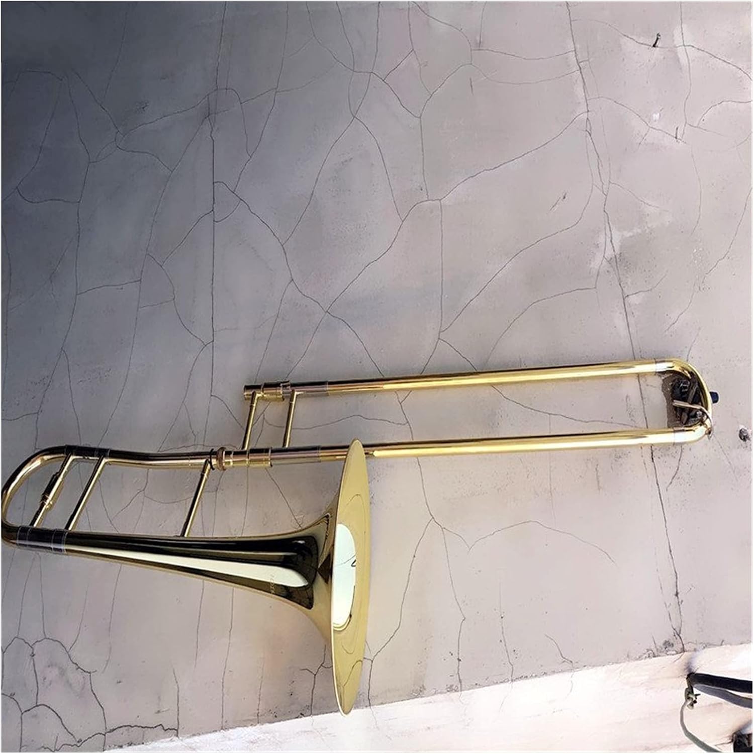 Student Trombone Tenor Bb Trombone Great Metal Technology Sound Paint Shell and Mouthpiece Great Response Tone Trombone Kit