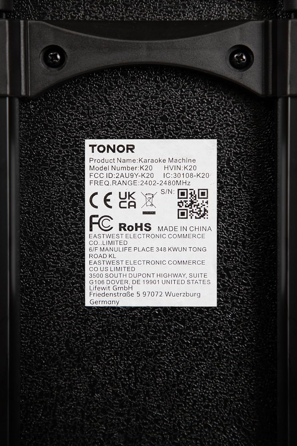 Wireless Karaoke Machine for Adults, TONOR PA System Portable Bluetooth Singing Speaker with Dual Wireless Microphones Microfono, Disco Ball for Home Karaoke, Party, Class and Church K20