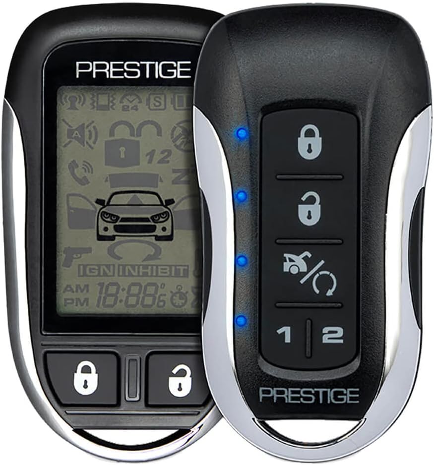 Prestige APS997ZLR 2-Way LCD Car Remote Start Keyless Entry & Security System