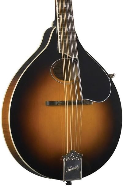 Kentucky KM-270 Artist Oval Hole A-Style Mandolin – Sunburst Finish – Solid Carved Spruce Top & Maple Body for Crisp Tone and Smooth Playability