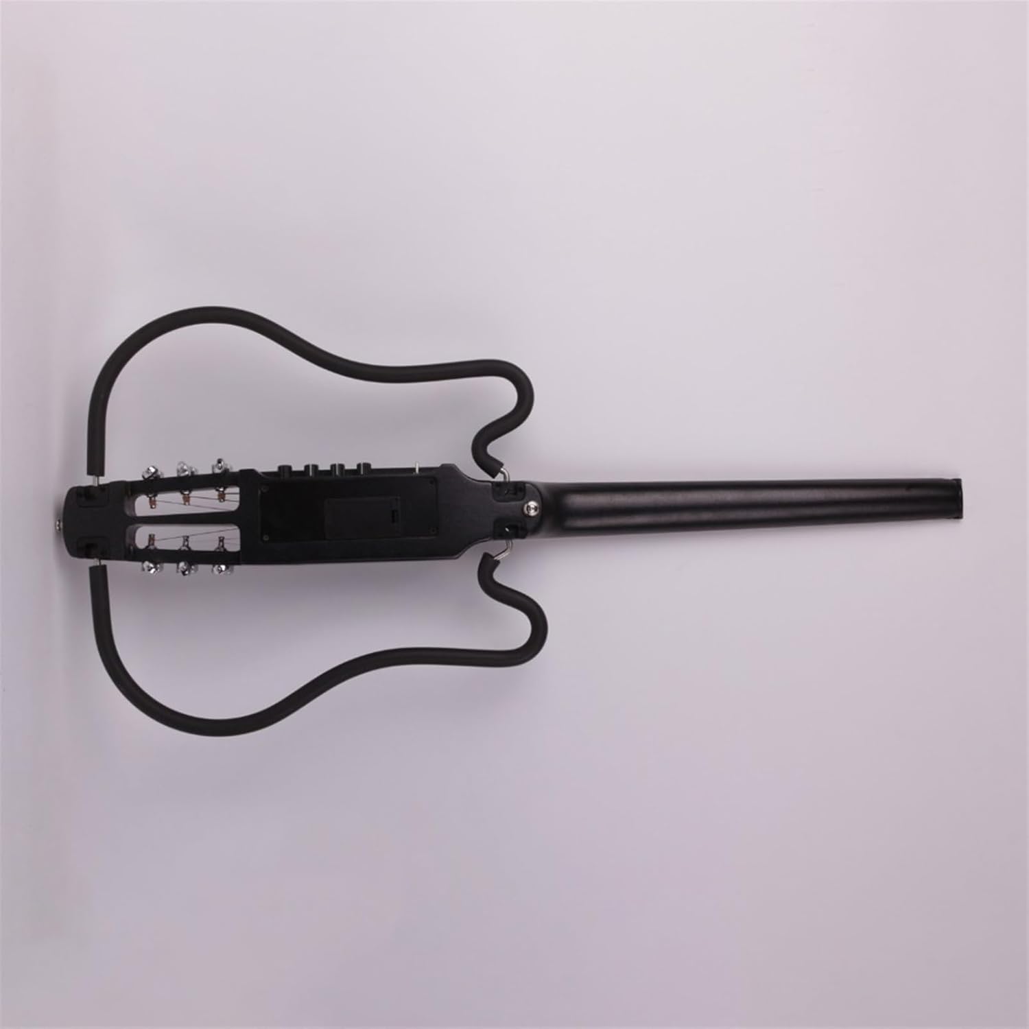 VENEKA Headless Electric Guitar Headless Foldable Silent Electric Guitar Portable Travel Silent Built in Effector Multi-Function Guitars (Color : Left Hand)