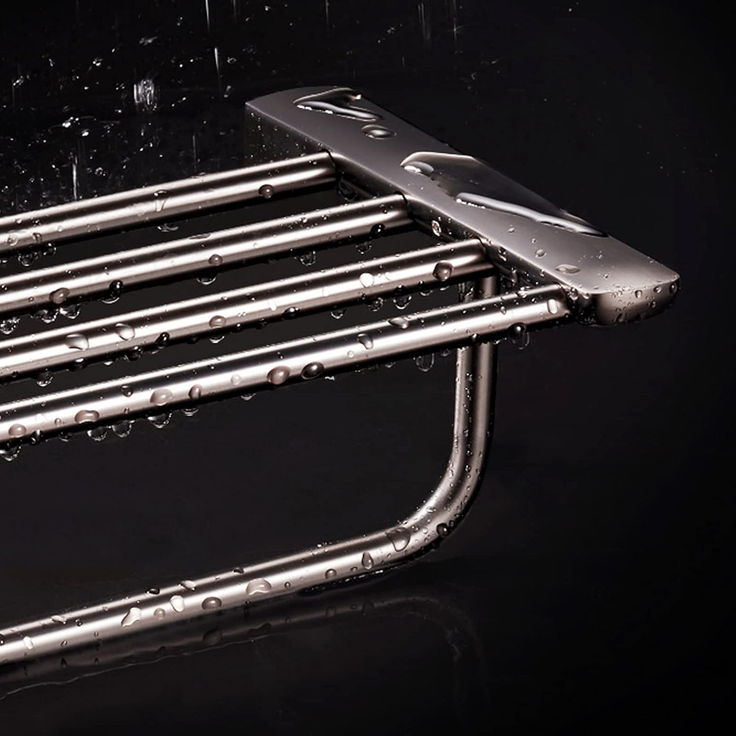 Shower Caddy Bathroom Shelf Wall Mounted Bathroom Wall Shelves with Towel Bar，Double Bath Towel Bar，23 Inch Bathroom Single Towel Bar, Towel Holder Wall Mount Shower Organizer (Size : C)