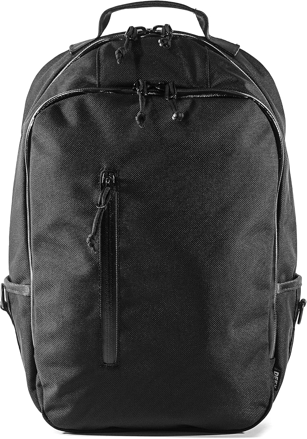 DEFY Bucktown Ballistic Nylon Backpack | 23 Liter Utility Backpack For Men | Professional Work Bag w/ 17 Inch Laptop Sleeve | Premium Tech | Water Repellent Travel & Commuter Pack (Black)