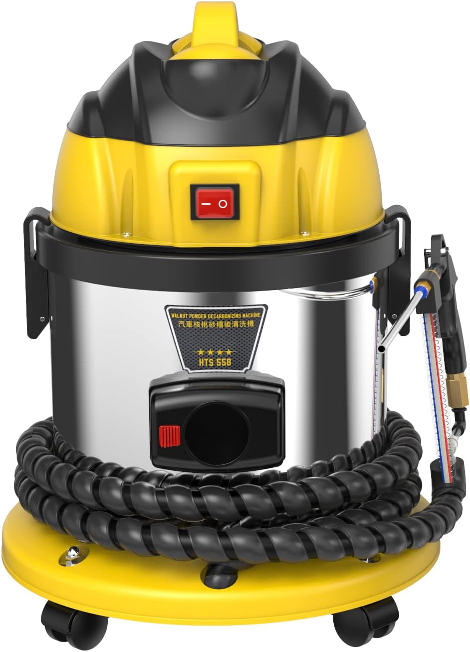 QIANS HTS558 Automotive Engine Intake Pipe Valve Clean Machine Valvetronic System Walnut Powder Sand Carbon Deposition Cleaner 110V