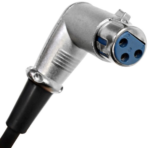 Seismic Audio - SAXRA50-2Pack - Two Pack of 50 Foot XLR Right Angle Male to XLR Right Angle Female Microphone Cables - 50 Foot Mic Cords