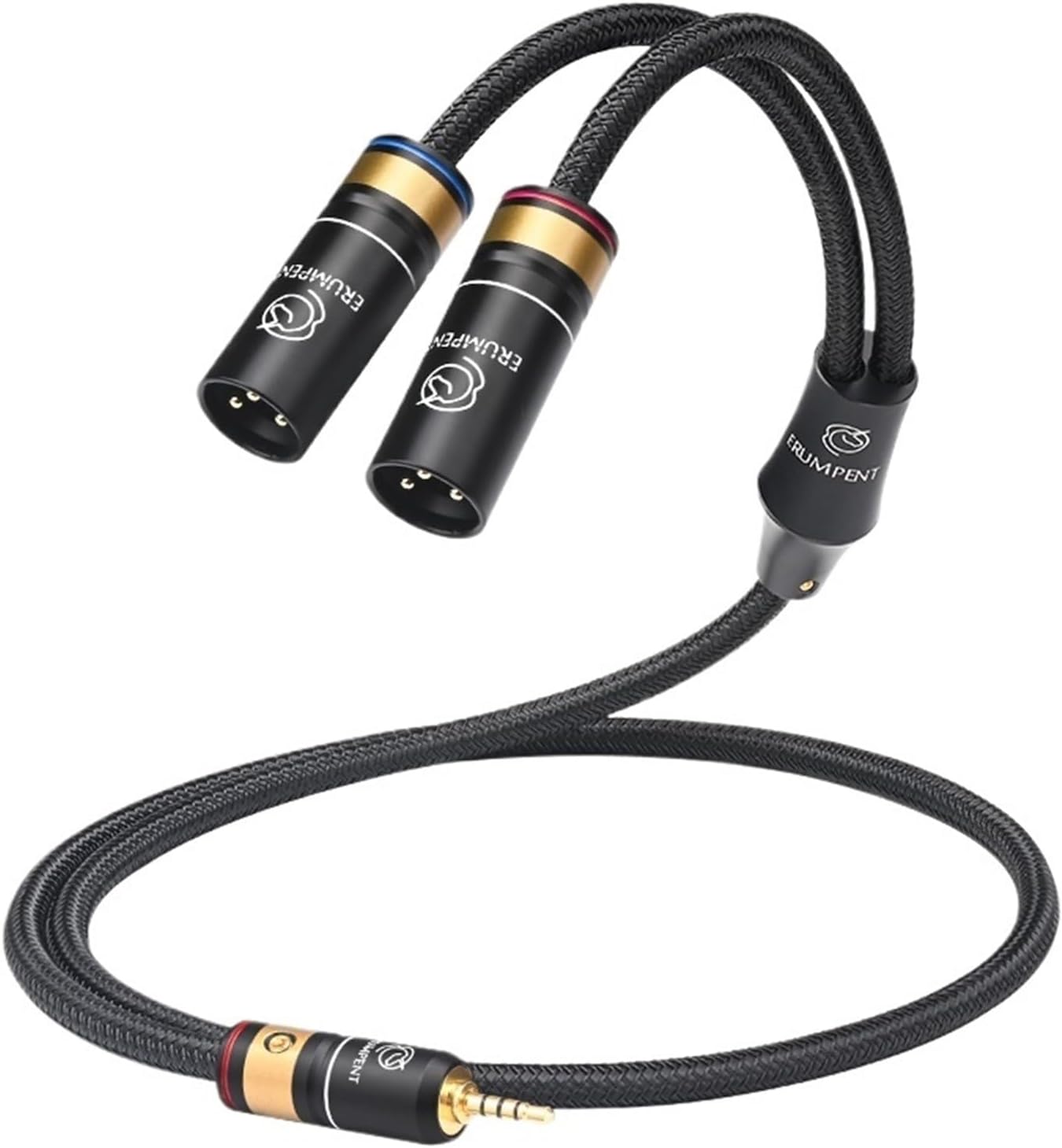 Hi-end 6N OCC 2.5mm to 2XLR Audio Cable for Mixer Amplifier 2.5 Balanced 2.5mm Male to 2XLR Male/Female HiFi Cable(5m)