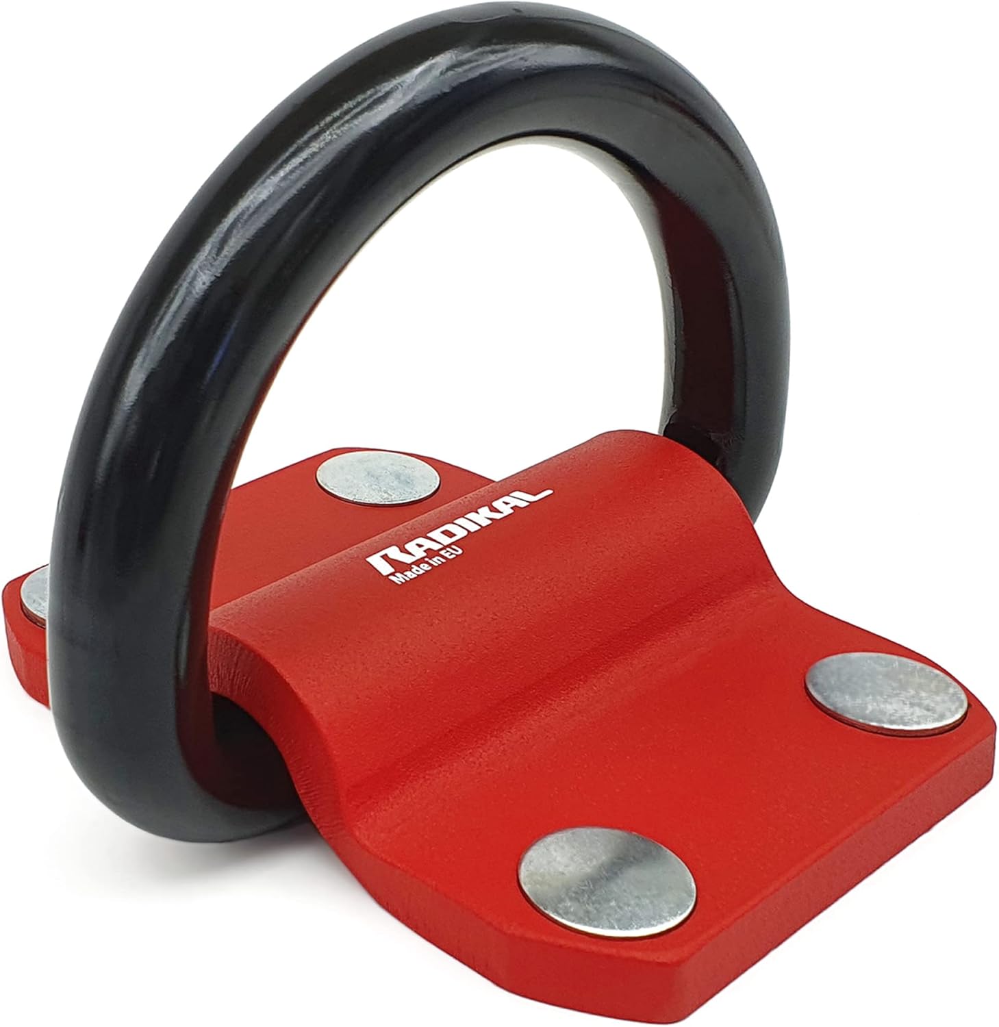 RADIKAL RK60 Premium Security Anchor XXL with ø20mm/0,78in Swinging Ring for 2 Chains, Maximum Strength Steel and Shielded Bolts, Universal Anti Theft Security for Anchoring Motorcycle Ground Floor