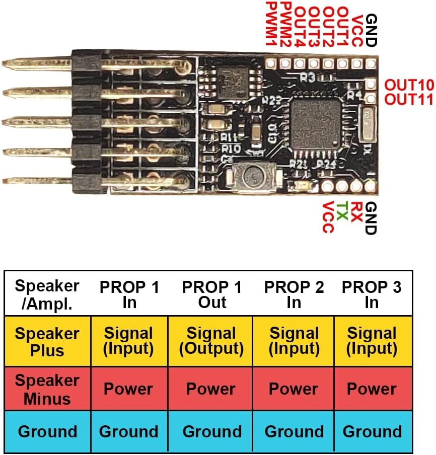 DasMikro TBS Mini Sound Unit V4 Module 5~12V Input for Mini RC Car - (Color: Mini Sound Unit V4)