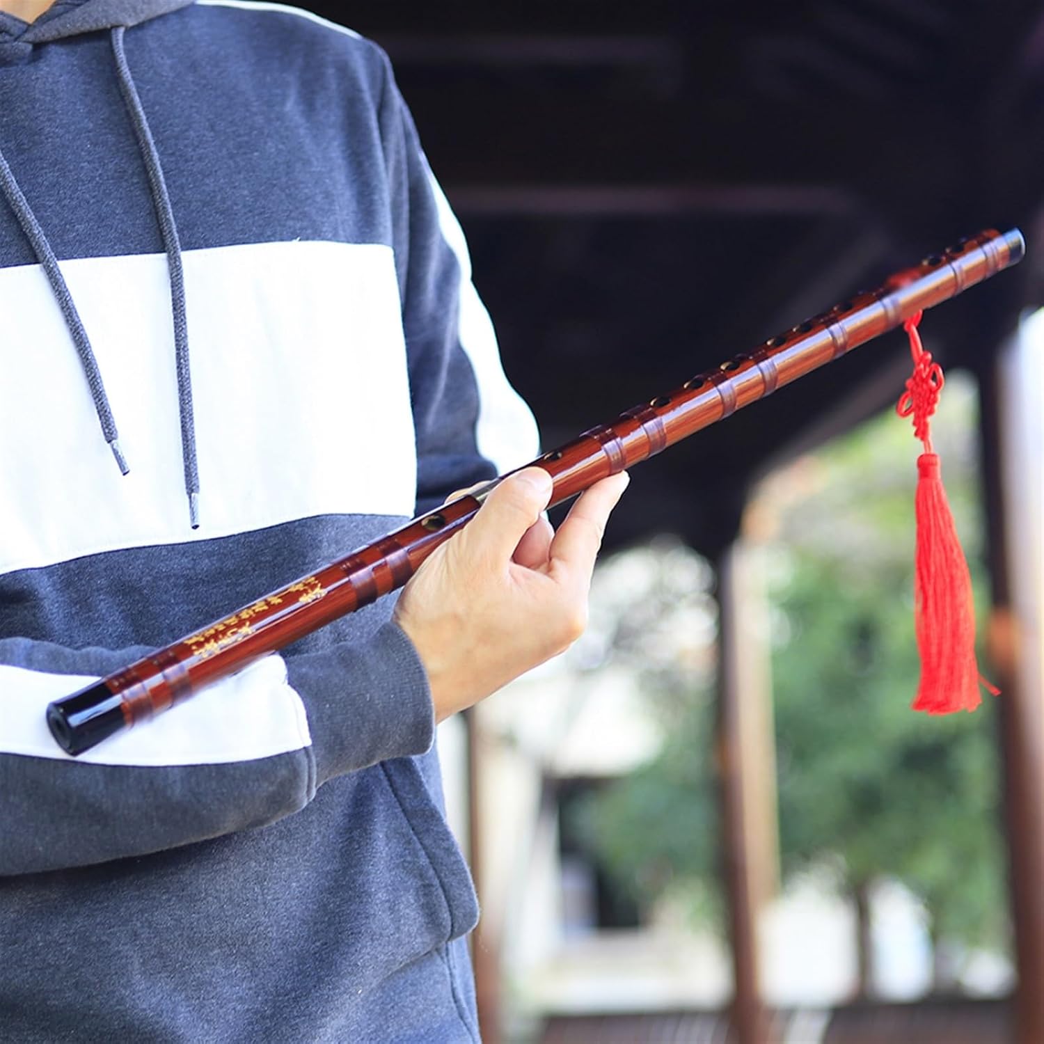 Bamboo Flute Professional Woodwind Musical Instruments C D E F G Key Dizi Transversal Flauta Whistle Beginners Bamboo Flute (Color : Key G)