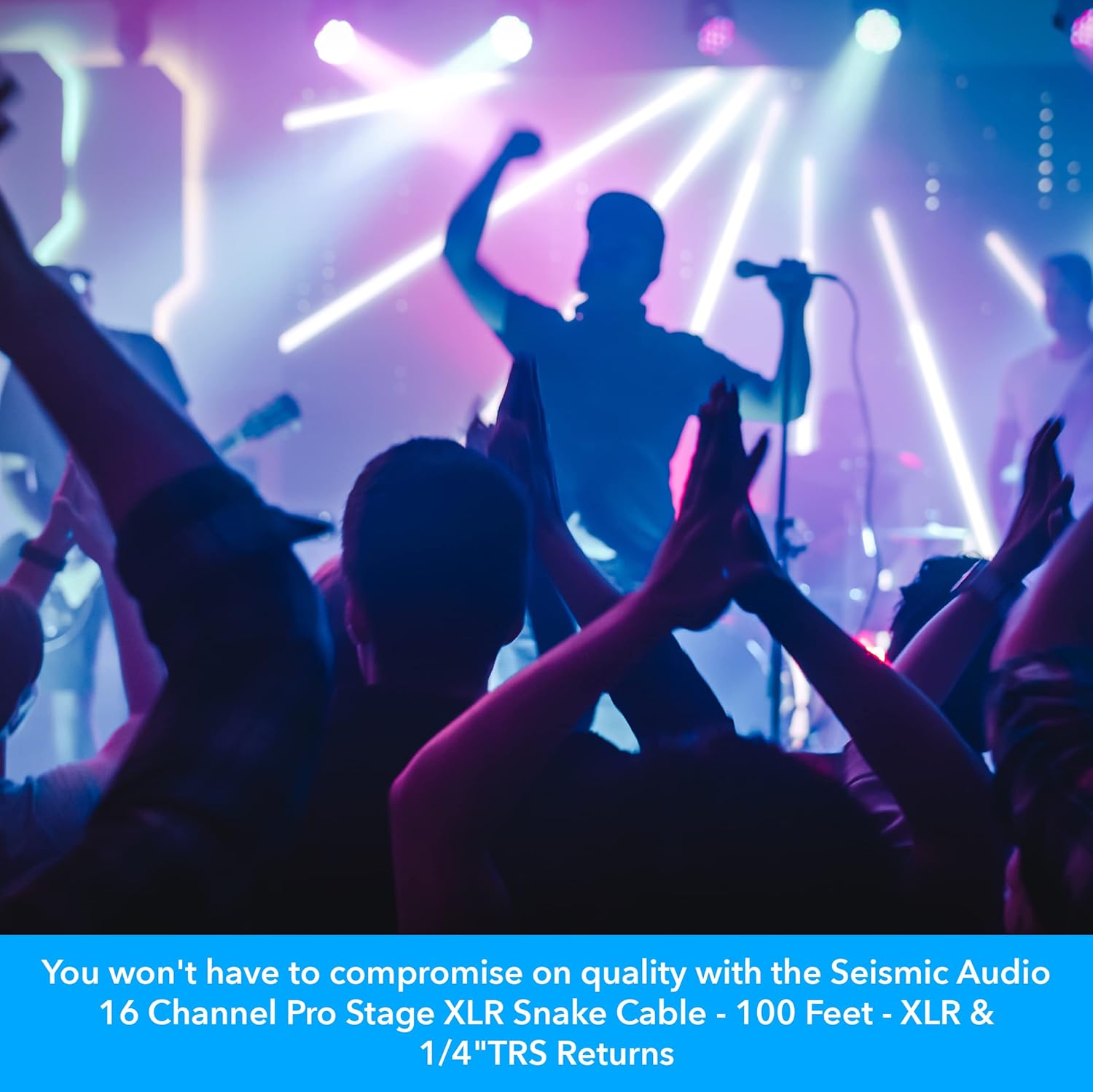 Seismic Audio - SALS-16x8x100 - 16 Channel 100' Pro Stage XLR Snake Cable (XLR & 1/4