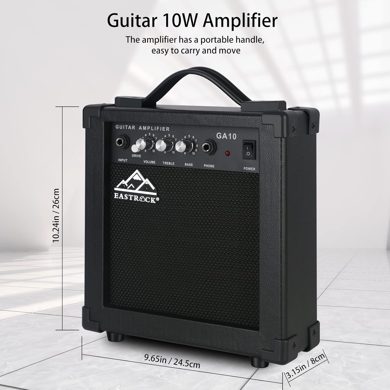 EASTROCK 39 inch Full-Size Electric Guitar Kit for Beginner Starter with 10w Amp, Bag, Capo, Shoulder Strap, String, Cable, Picks.(39