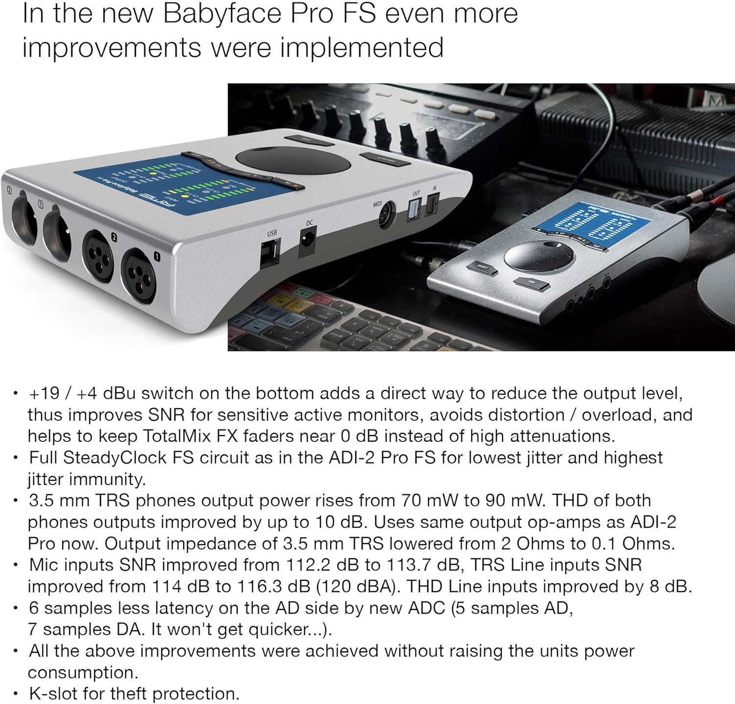 Babyface Pro FS 24 Channel 192khz High Precision USB Audio Interface
