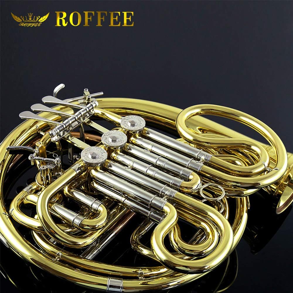 Y60 Symphony Orchestra Brass Gold Lacquer F Tone Bb 4 Key Double French Horn