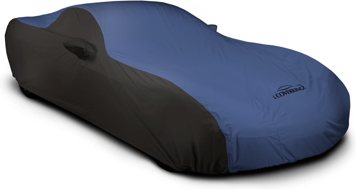 Coverking Custom Car Cover for Select Toyota Camry Models - Stormproof (2-Tone Blue with Black Sides)