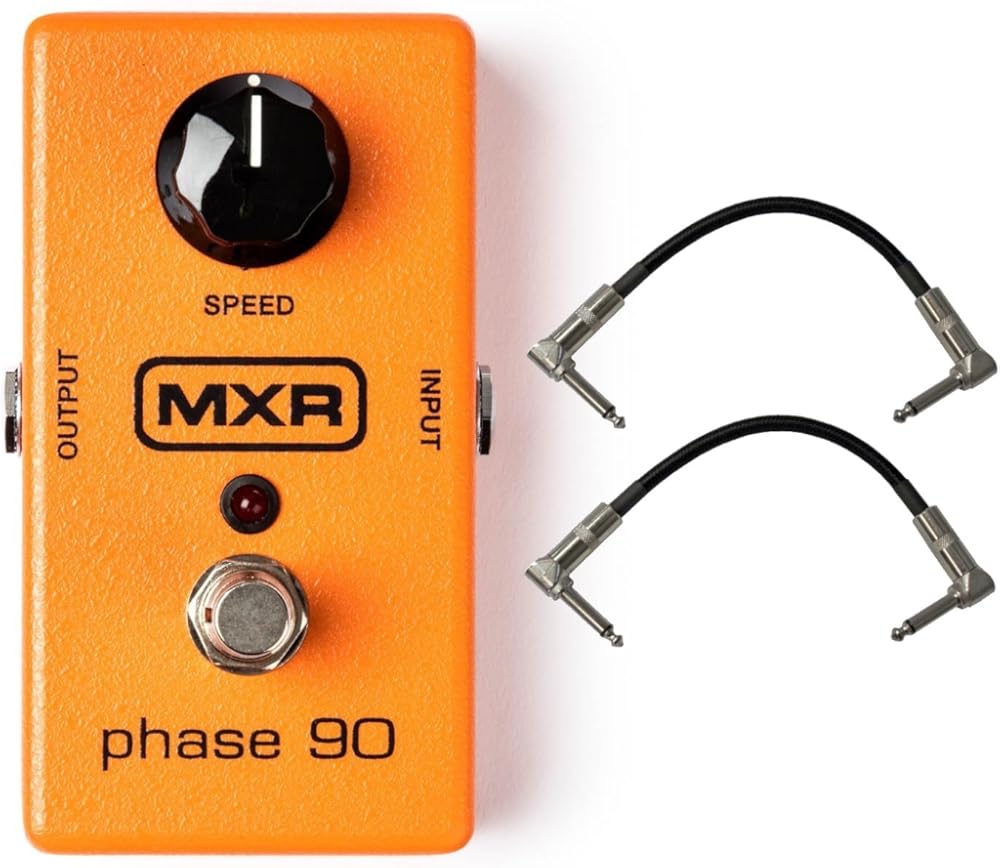 New Dunlop MXR M101 Phase 90 Phaser Effects Pedal Bundle with 6