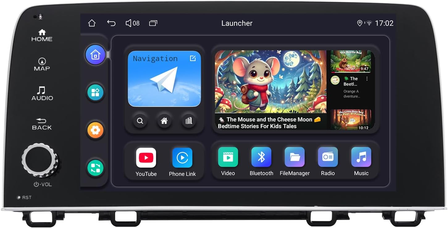 JOYING 9 Inch Radio for Honda CRV 2017-2021 Android 13 Car Stereo Plug and Play Head Unit 4GB+64GB with Carplay Android auto 1280 x 800P Support SWC Bluetooth 5.0(JY-HT123N4)