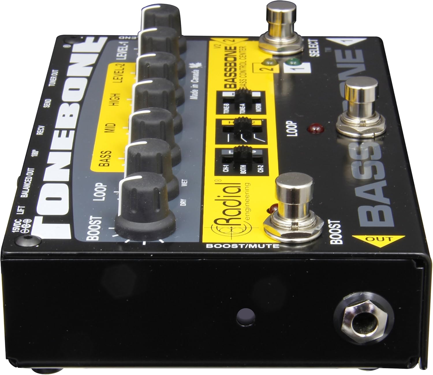 Bassbone V2 Guitar Effects Switcher - Black