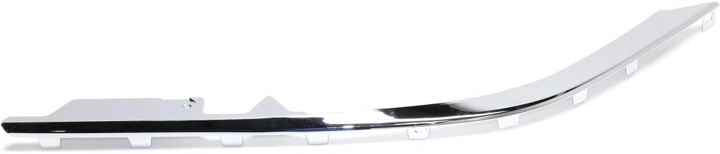 For Cadillac DTS 2006 07 08 09 10 2011 Bumper Cover Molding Passenger Side | Front | Chrome | Plastic | Replacement For GM1047100 | 25765002
