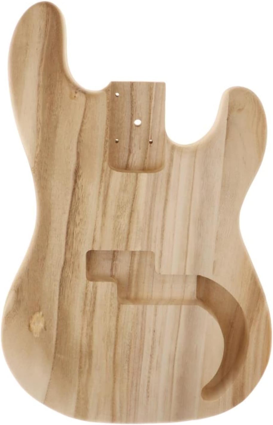 Unfinished Bass Body Maple Wood Blank Guitar Barrel for Electric Bass DIY Parts Accessories DIY Guitar Kit